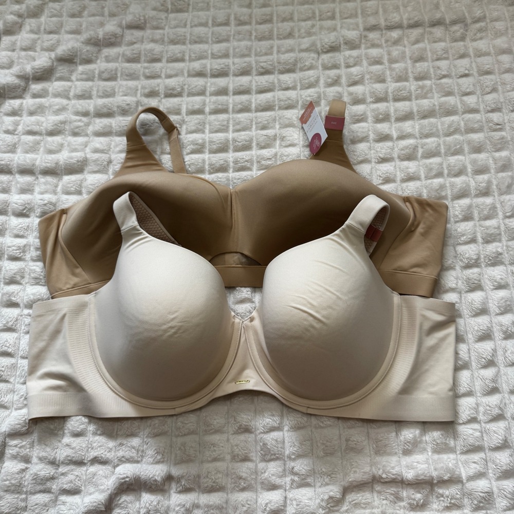 NEW Cacique 54C Lot of 2 Bras Lightly Lined Balconette & No Wire